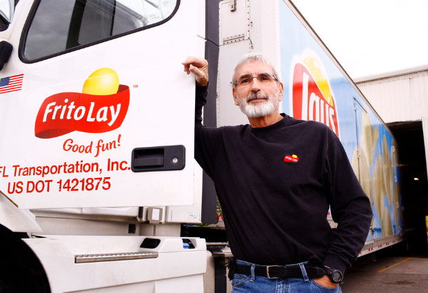 A guider with his truck